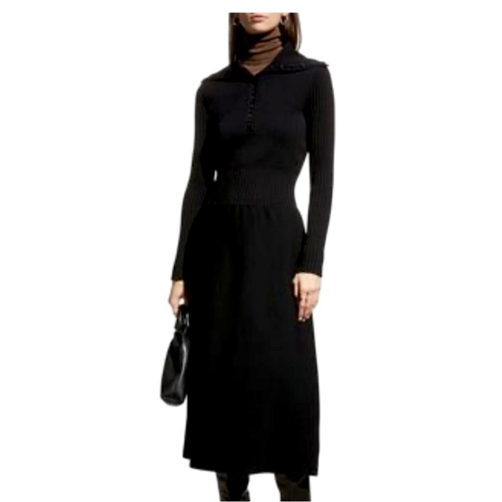 Tory Burch Black Midi Dress - Picture 5 of 6